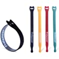 Reusable Cable Straps Wire Ties, Pack of 50 Trilancer Adjustable Cord Fastener Cable Organizer, 8 Inches (Multicolor)